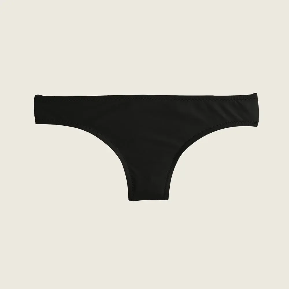 New NWT J. Crew Black Bikini Swim Bathing Suit Bottom Women's Size Medium